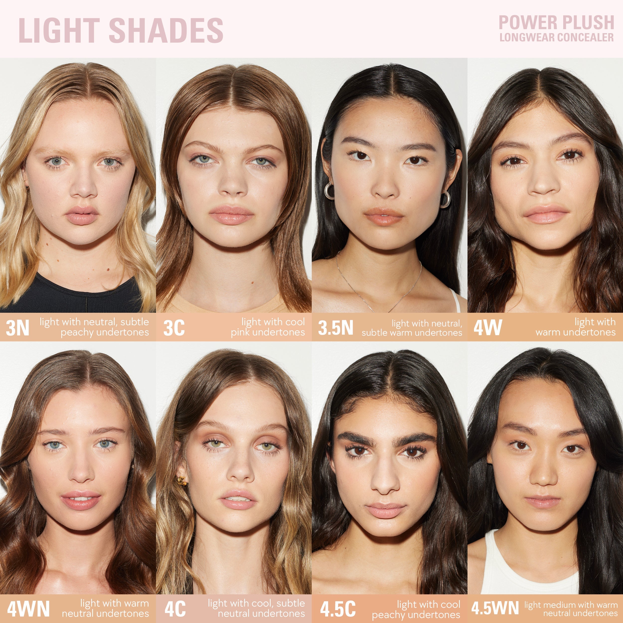 Long-lasting Power Plush Concealer - Full Coverage & Hydrating for Flawless Skin | Perfect for Daily Makeup & Special Occasions