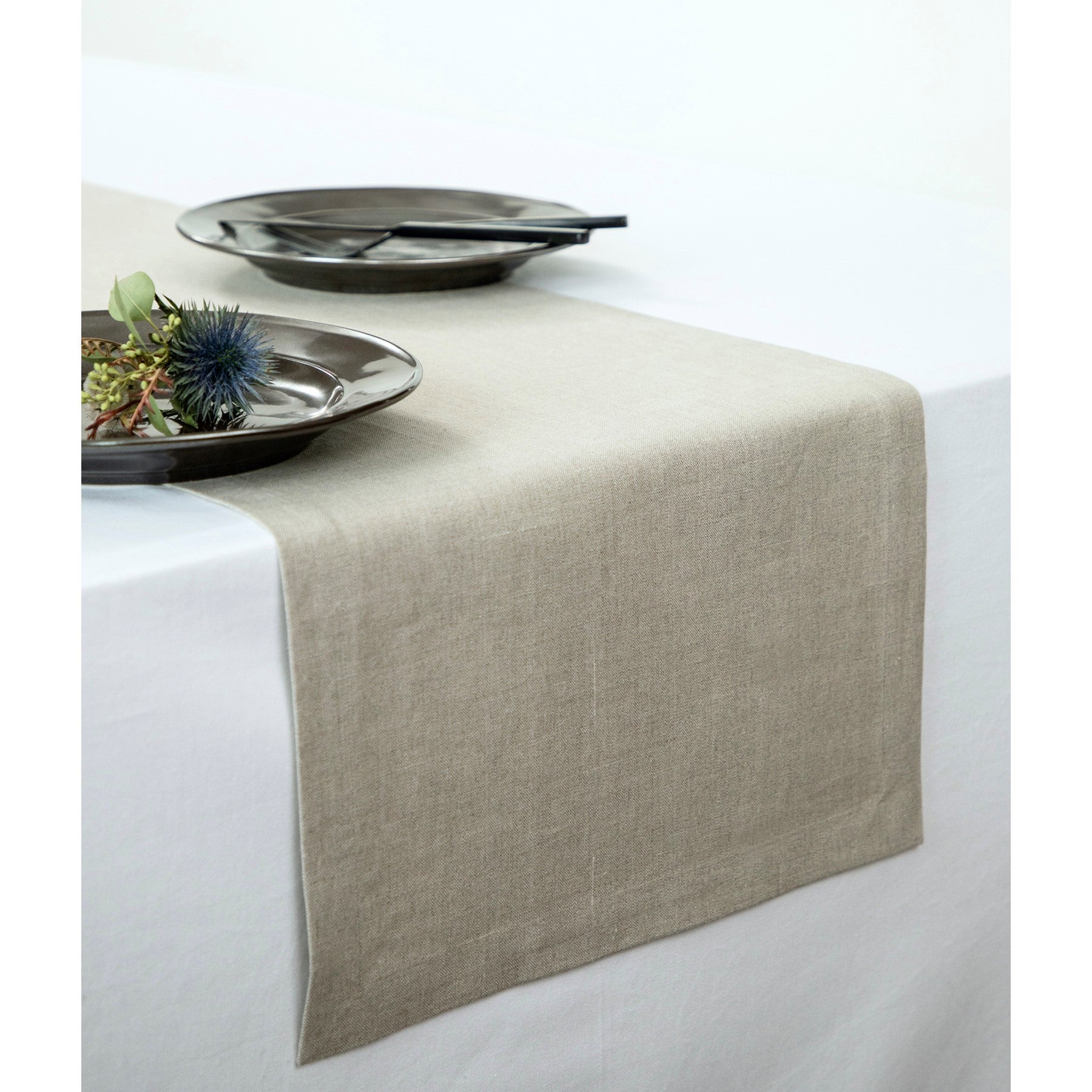 Elegant Diana Medium Weight Table Runner - Perfect for Dining Tables, Weddings, and Holiday Decor - 60-Inch Linen Table Runner for Stylish Home Decor