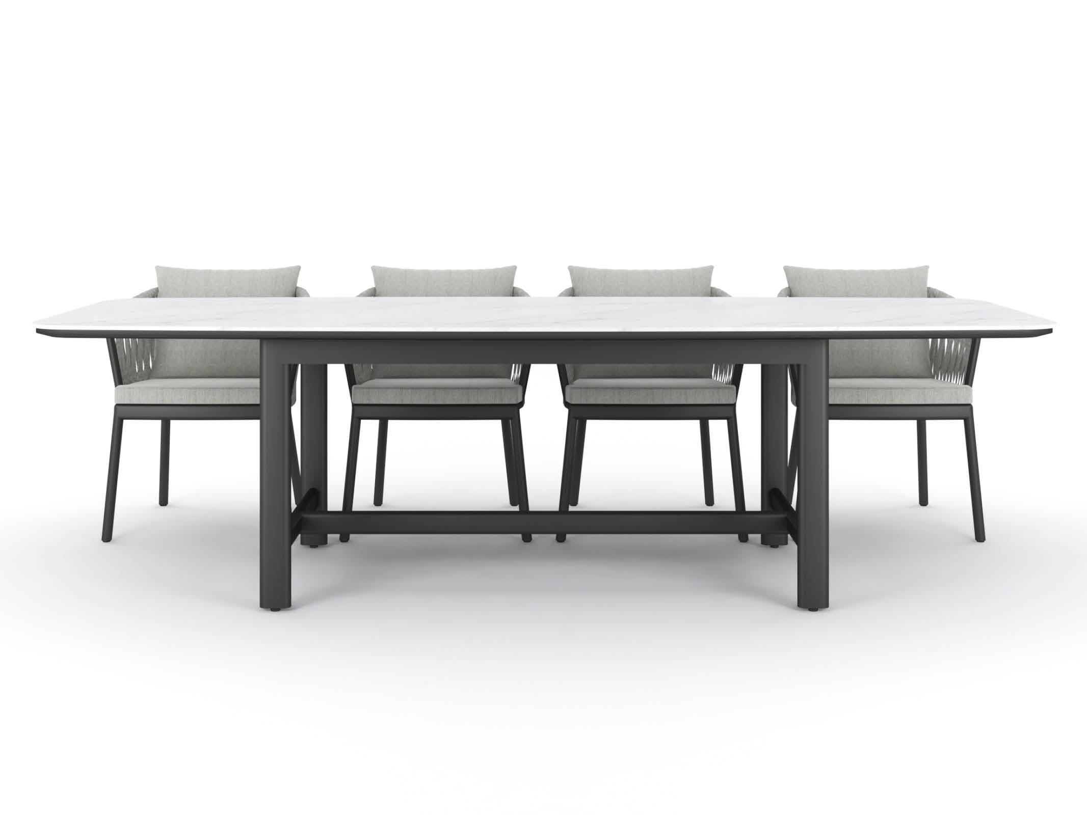 Elegant Curved Dining Table for Modern Home - Perfect for Small Spaces, Breakfast Nooks & Contemporary Dining Rooms