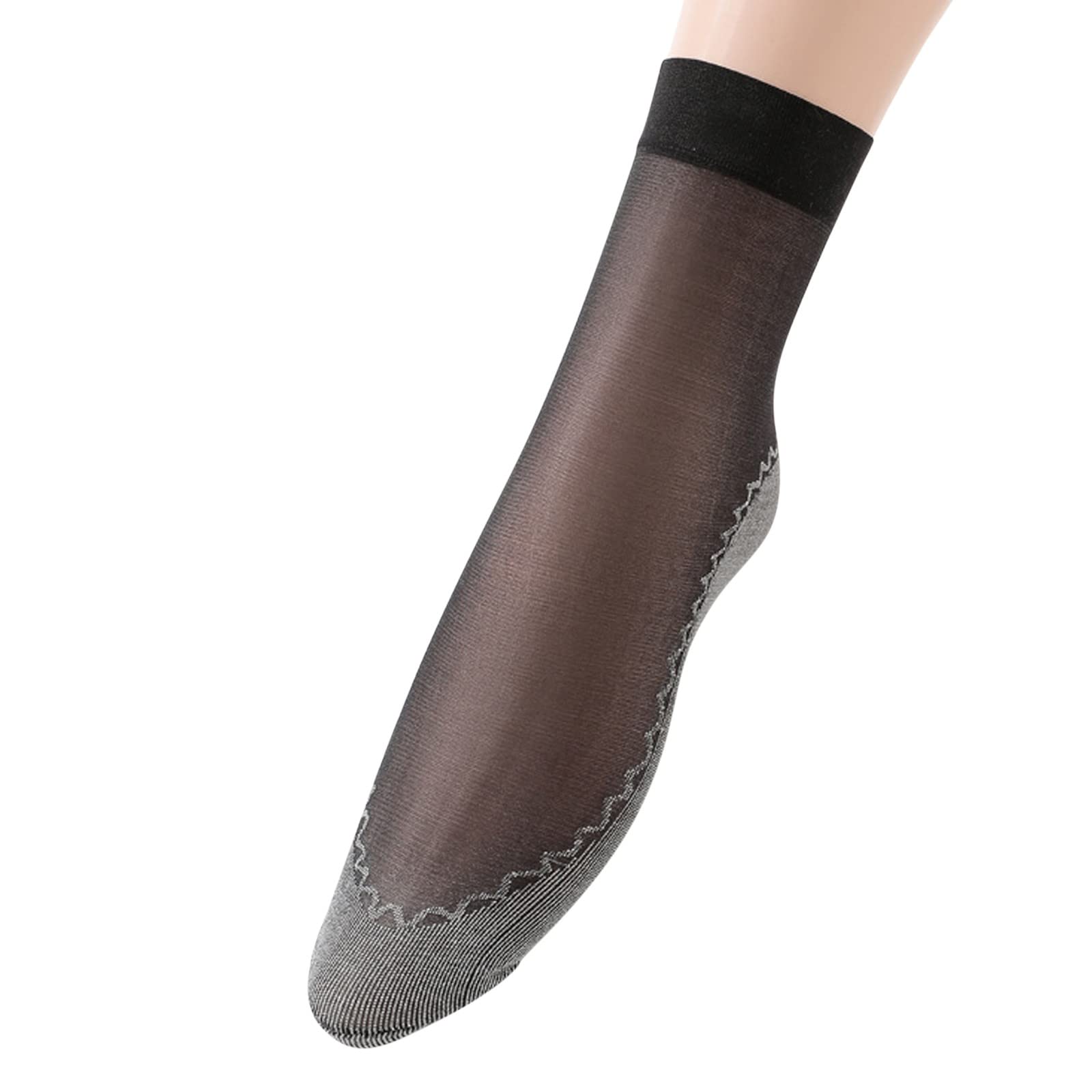 5 Pairs Women's Cotton Non-Slip Mid-Crew Socks - Solid & Patterned Breathable Casual Socks for Baseball, Workout & Everyday Wear