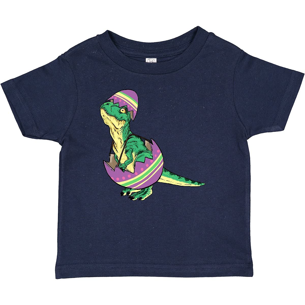 Easter Baby T-Rex in Egg Graphic Tee - Cute Dinosaur Toddler T-Shirt for Boys & Girls - Perfect for Easter Outfits, Holiday Photos & Playdates