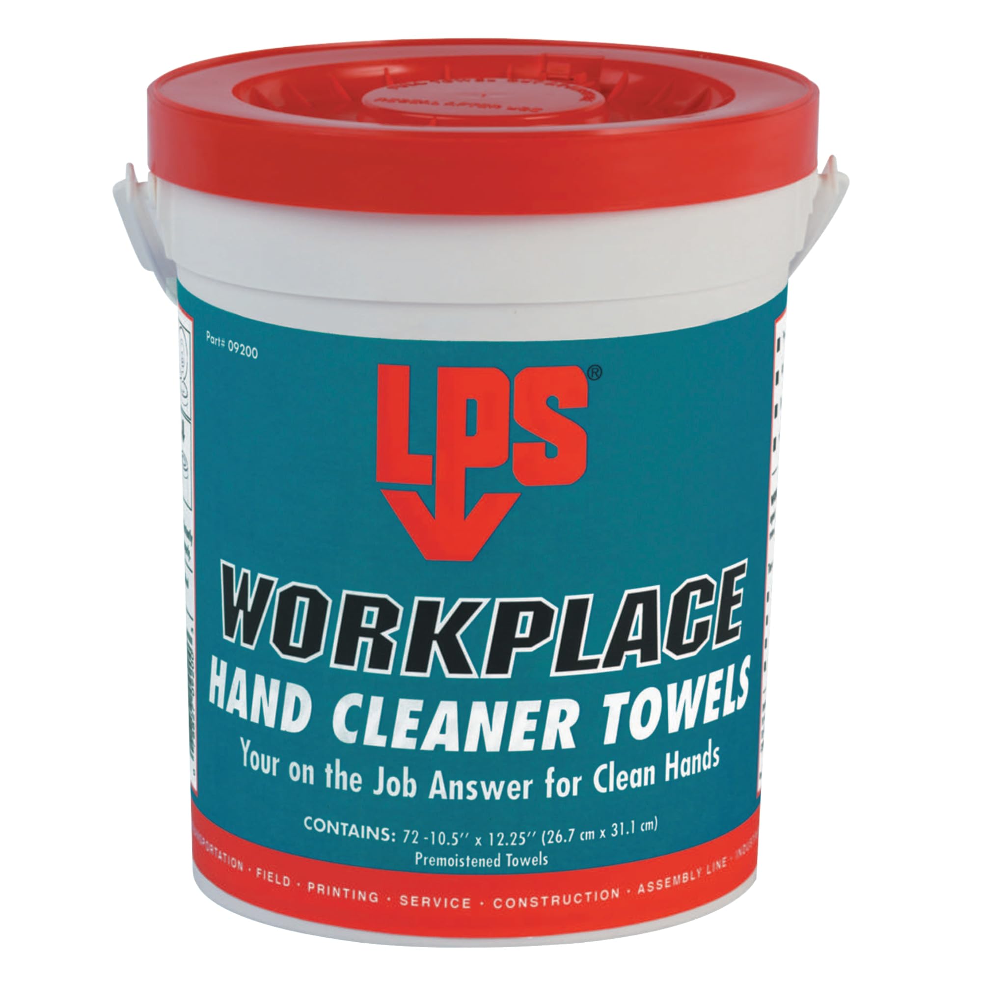 Workplace Hand Cleaner Towels - 72 Wipes per Pack [Set of 6] | Disposable Hand Wipes for Office, Restaurant & Industrial Use