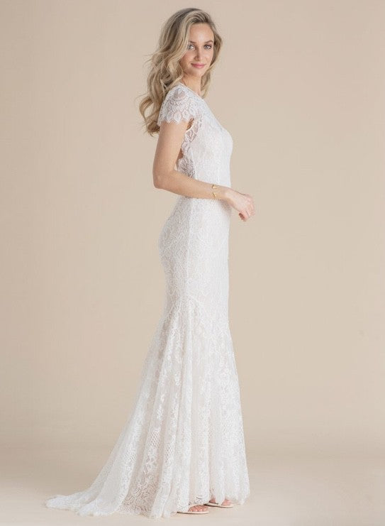 BHLDN Catherine Deane Lavi Gown - Elegant Wedding Dress for Brides & Formal Events | Perfect for Beach Weddings, Vow Renewals & Red Carpet Occasions