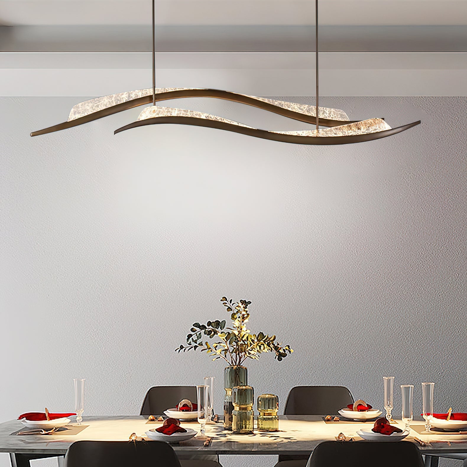 Modern Avena Pendant Light - Sleek Scandinavian Style Hanging Lamp for Kitchen Island, Dining Room & Bedroom Decor | Energy Efficient LED Lighting Fixture