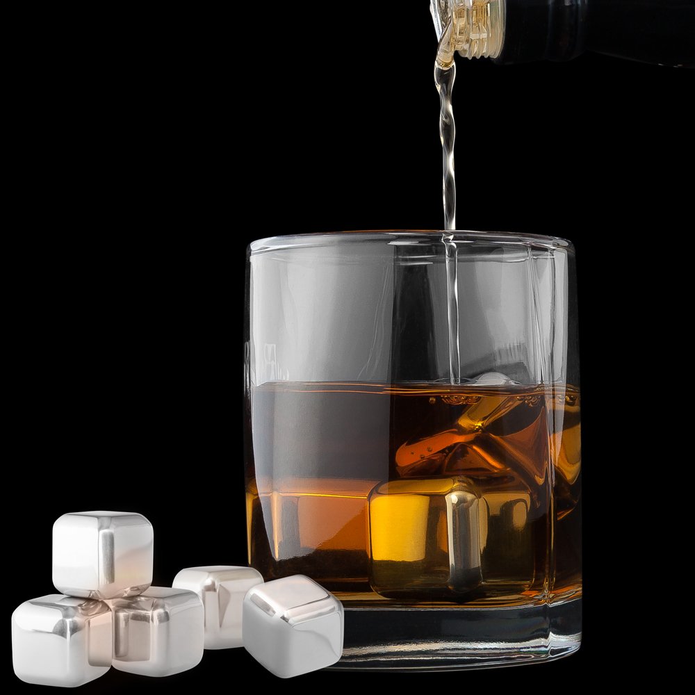 MIC06 Grey Cooling Cubes for Beverages - Perfect for Cocktails, Iced Coffee, and Chilling Drinks Without Dilution