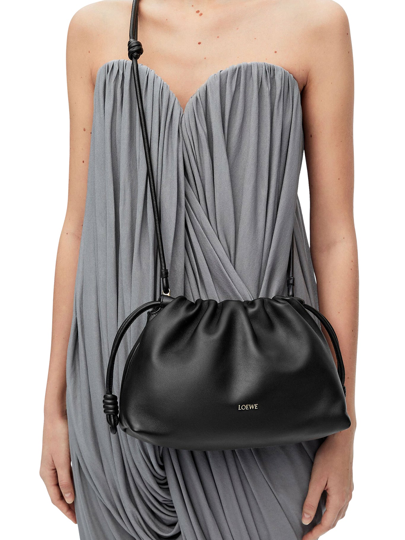 Flamenco Mini Bag in Lambskin Nappa - Premium Leather Crossbody Purse for Women, Fashionable Small Handbag for Evening Parties & Date Nights