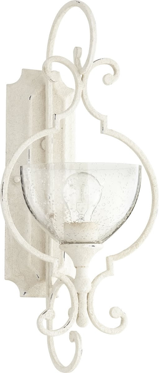 10W Ansley Single Light Wall Sconce in Persian White - Perfect for Bedroom, Hallway, and Living Room Lighting