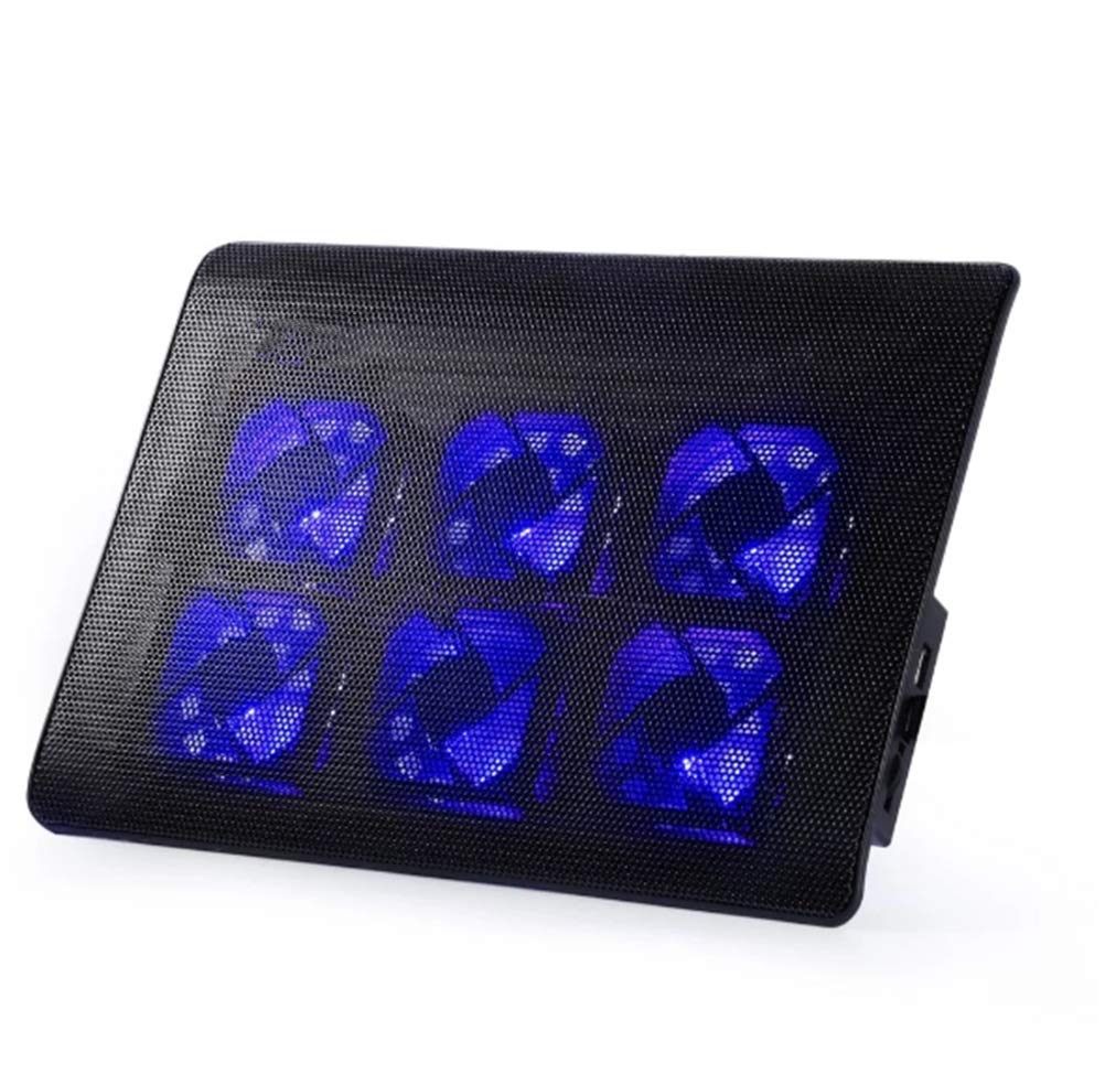 QONBV Laptop Cooling Pad with 6 Quiet Fans - Ergonomic Design for Comfort & Heat Dissipation - Perfect for Gaming, Office & Home Use