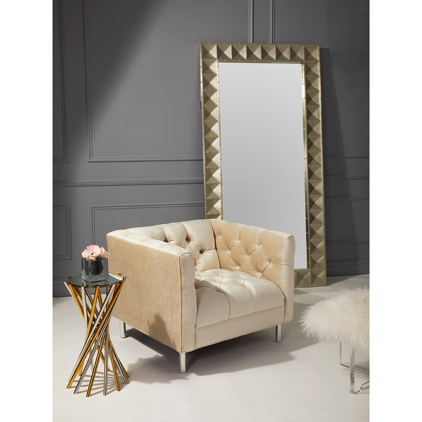Stylish Electrum Accent Table - Modern Side Table for Living Room, Bedroom & Office Decor - Perfect for Coffee, Books & Display Items