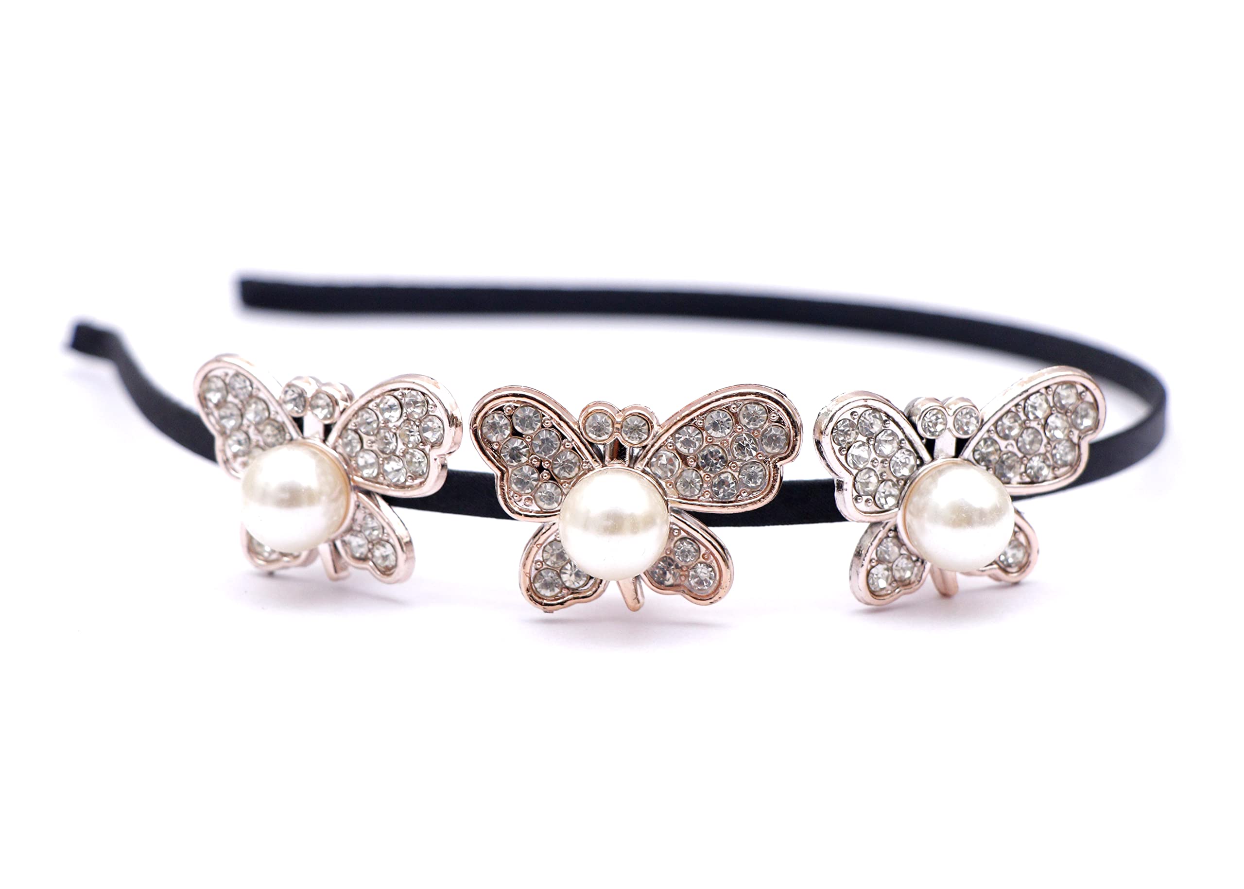 Elegant White Shiny Hair Bands for Women & Girls – 2PCS Set for Weddings, Parties & Special Occasions | Hair Accessories, Head Wraps & Beauty Care