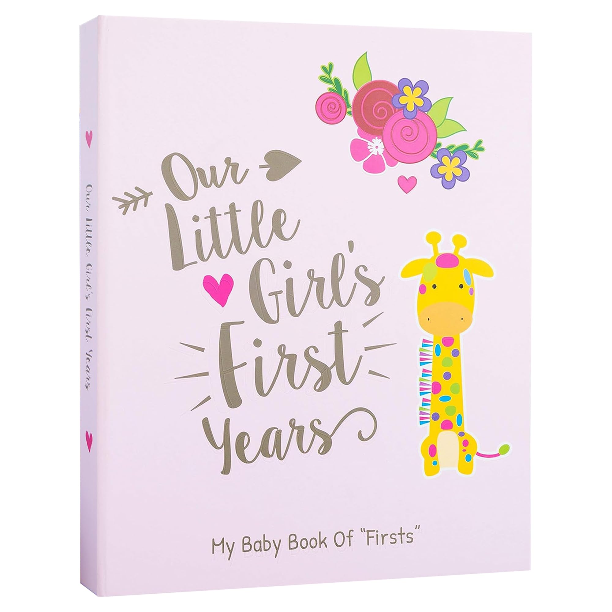 Ronica Baby Girl Memory Book - Easy-to-Use Photo Album & Scrapbook for New Parents | Record Milestones, First Photos & Special Moments | Perfect Baby Shower Gift & First Year Keepsake