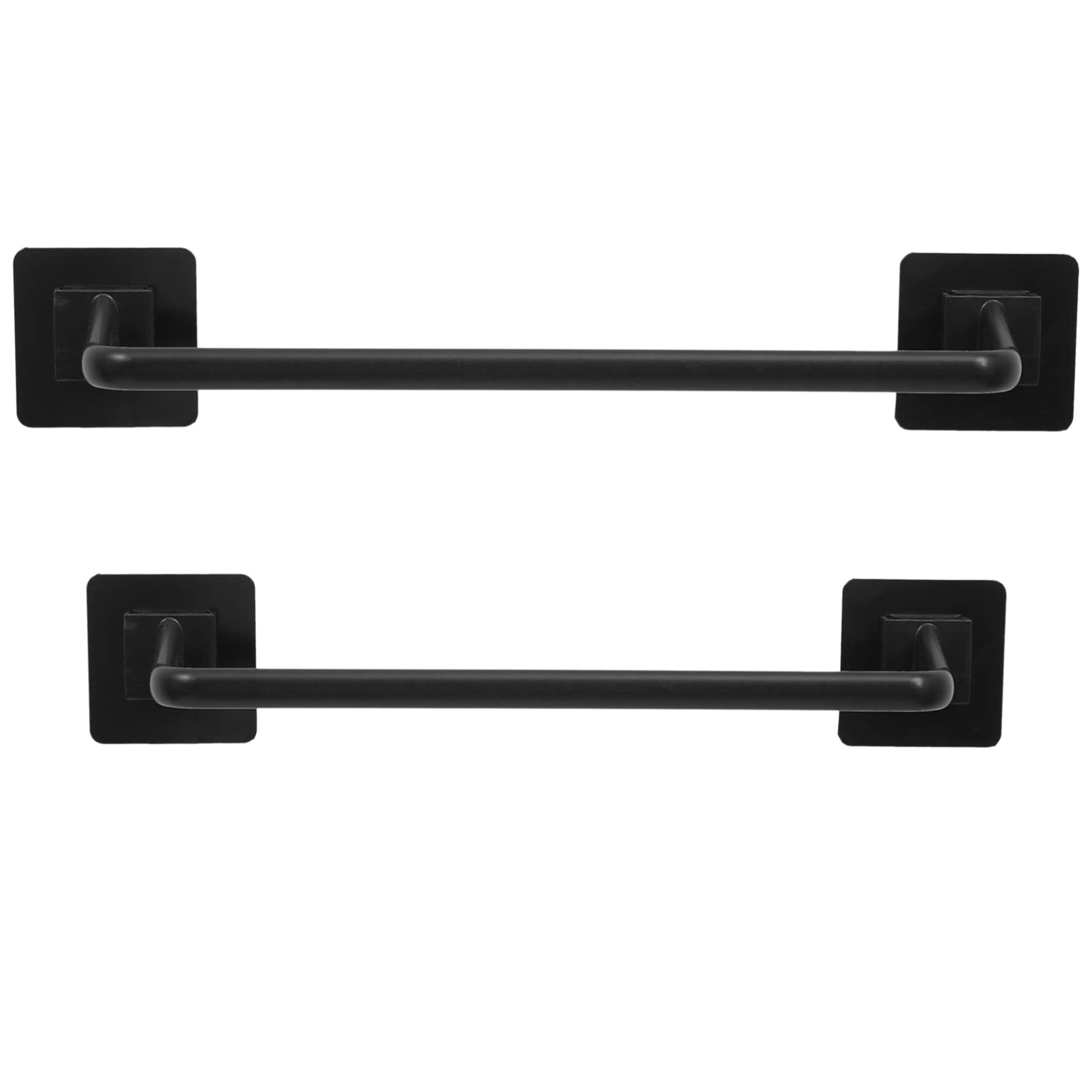 Modern Adhesive Plastic Towel Rack - 2 Pack Kitchen Towel Holder for Bathroom & Kitchen Storage | Space-Saving, No-Drill Mounting | Perfect for Small Spaces, Apartments & Dorm Rooms