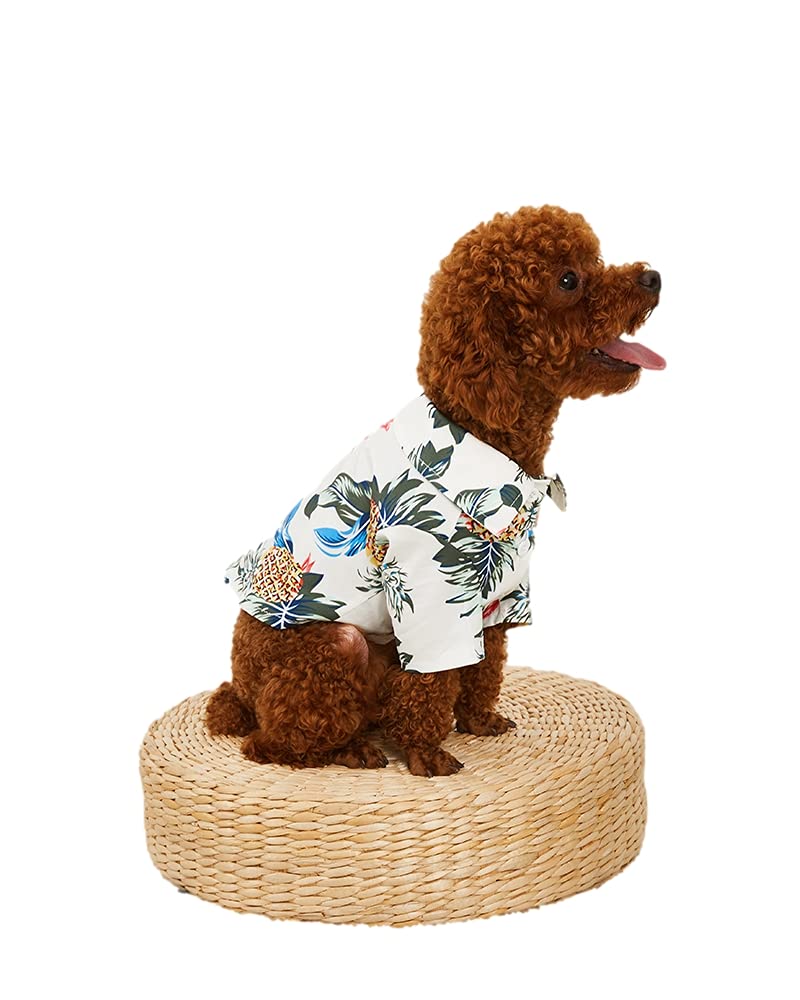Hawaiian Dog Shirts for French Bulldogs - Summer Pet T-Shirts for Small & Medium Dogs - Cute & Comfortable Outfits for Beach, Park & Outdoor Adventures