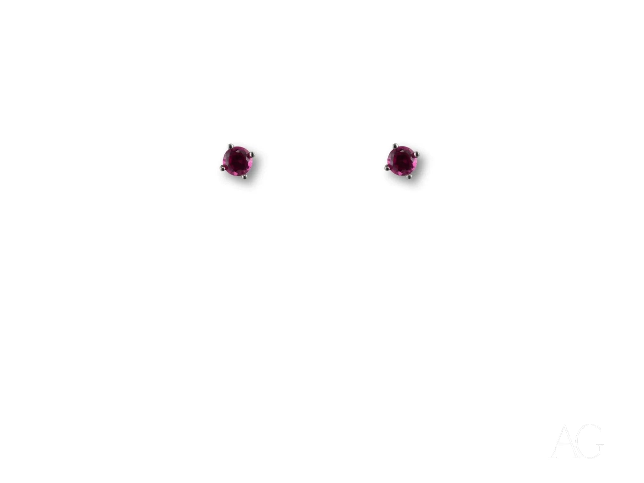 18k White Gold CZ Stud Earrings for Women - Sparkling Cubic Zirconia Earrings for Everyday Wear & Special Occasions | Wedding, Party, Anniversary Gift Idea