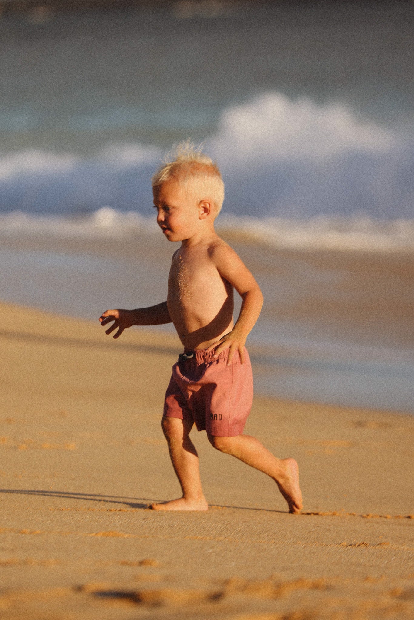 Noah Boys Mauve Boardshorts - Quick-Dry Swim Trunks for Kids, Comfortable Beach Shorts for Boys, Perfect for Swimming, Surfing & Summer Vacations