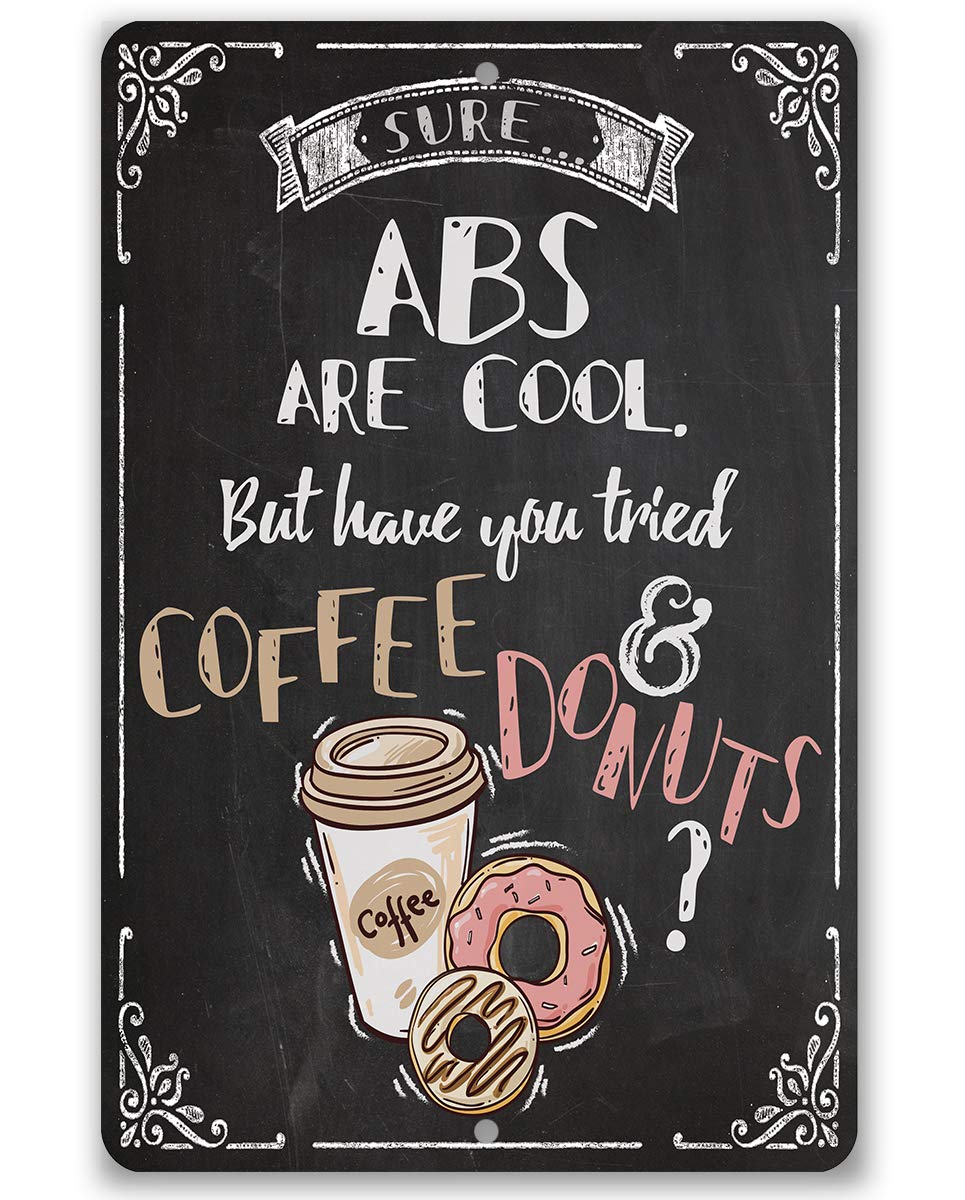 Stylish Metal Coffee Bar Sign - 12x18 Inch Durable Indoor/Outdoor Decor for Coffee Lovers | Perfect for Kitchen, Dining Room & Coffee Table Display | Unique Home Gift Idea
