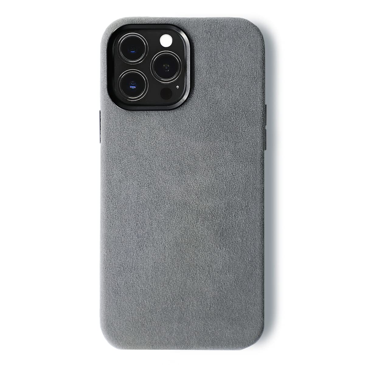 Premium Alcantara iPhone 13 Case (6.1-inch) - Soft Gray Luxury Phone Cover | Slim Protective Case for iPhone 13/13 Pro | Perfect for Business, Travel & Everyday Use
