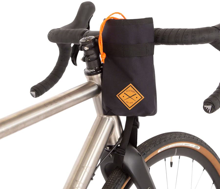 Restrap Waterproof Stem Bag - Bicycle Bottle Holder & Storage Accessory for Cycling, Hiking & Commuting - Unisex Adult Bike Gear (Black)