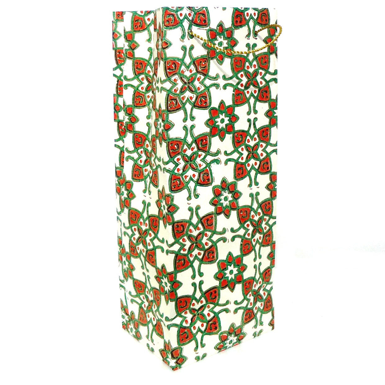Handmade Decorative Paper Wine Bottle Bags - Eco-Friendly Gift Packaging for Weddings, Parties & Special Occasions