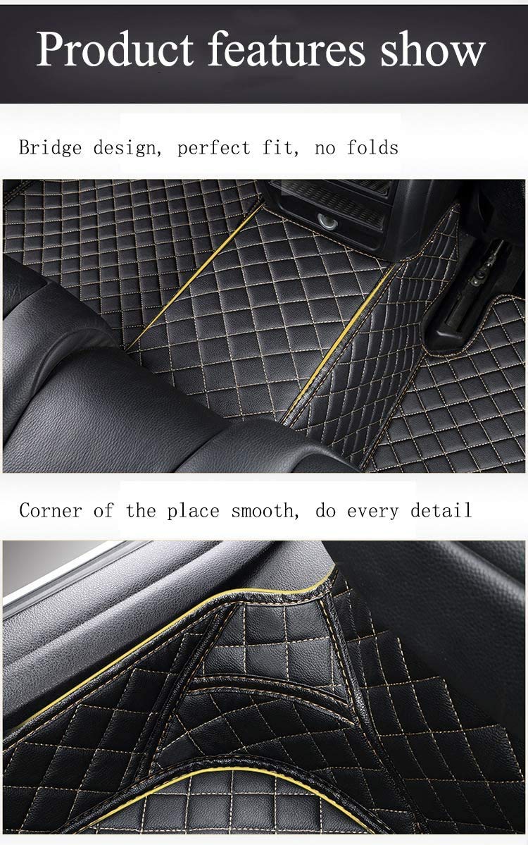 2003-2007 Nissan 350Z All-Weather Floor Mats - Full Coverage Non-Slip Car Floor Liners (Red) - Perfect for Daily Driving & Road Trips