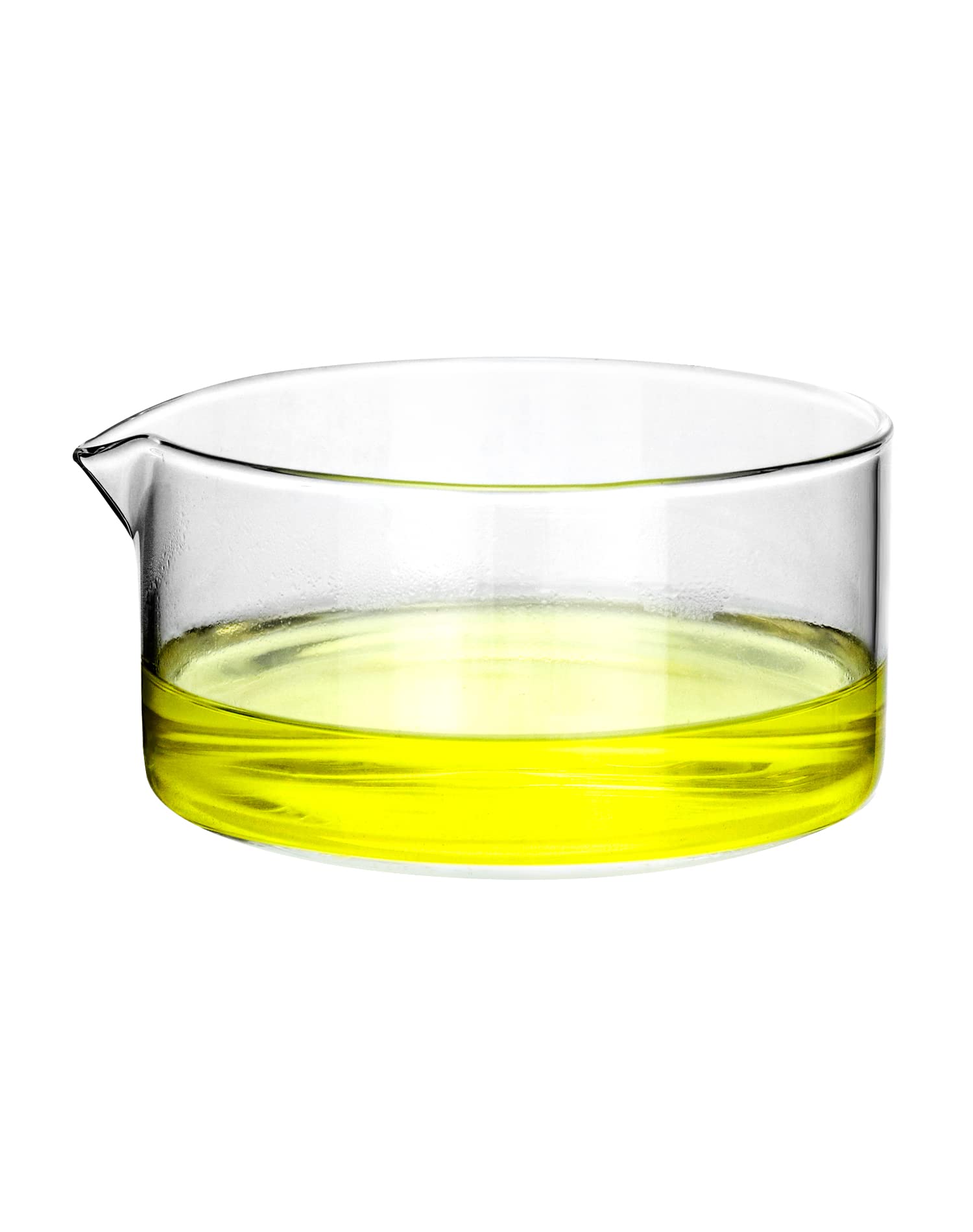 QWORK 500ml Crystallizing Dishes, 2 Pack Borosilicate 3.3 Glass Lab Dishes with Flat Bottom, Spout & Heavy Rim - for Chemistry Experiments, Science Classrooms, Home DIY Projects & Kitchen Use