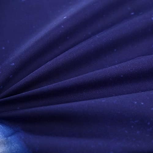 SDIII 4-Piece Dark Blue Galaxy Bed Sheets Set - Twin Size Soft Microfiber Space Themed Bedding for Kids, Teens, Boys & Girls - Perfect for Space-Themed Bedrooms, Sleepovers & Gift Giving