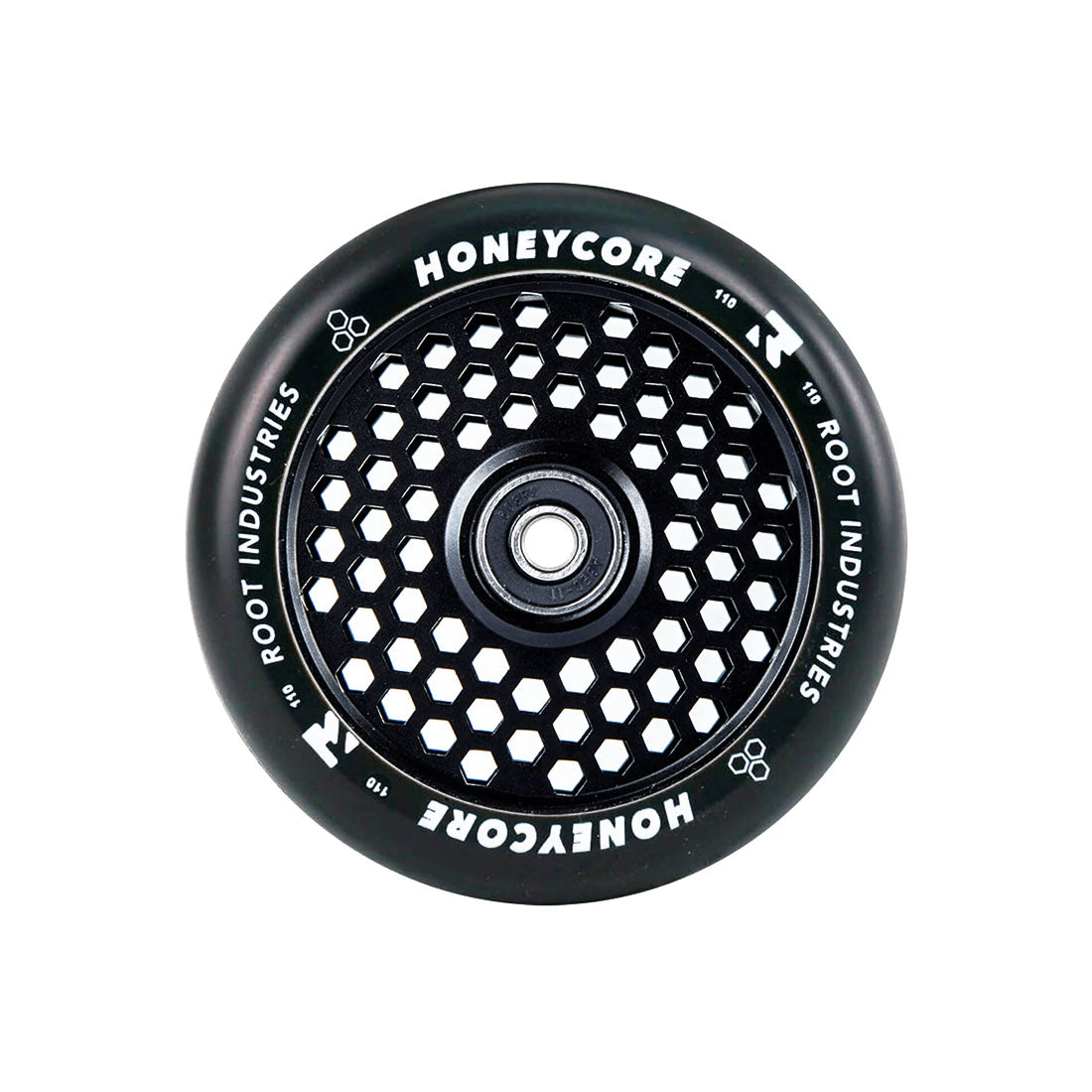 Root Industries Honey Core 110mm Black Wheels - Premium Aggressive Inline Skating Wheels for Outdoor & Indoor Skating, Park & Street Performance