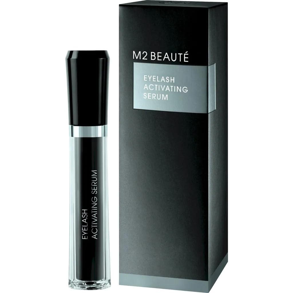M2 BEAUTÉ Eyelash Growth Serum - Natural Lash Enhancer for Longer, Thicker Lashes | Eyelash Extension & Lift Booster | Vegan & Cruelty-Free Lash Treatment | 2ml Bottle | Perfect for Daily Use & Special Occasions