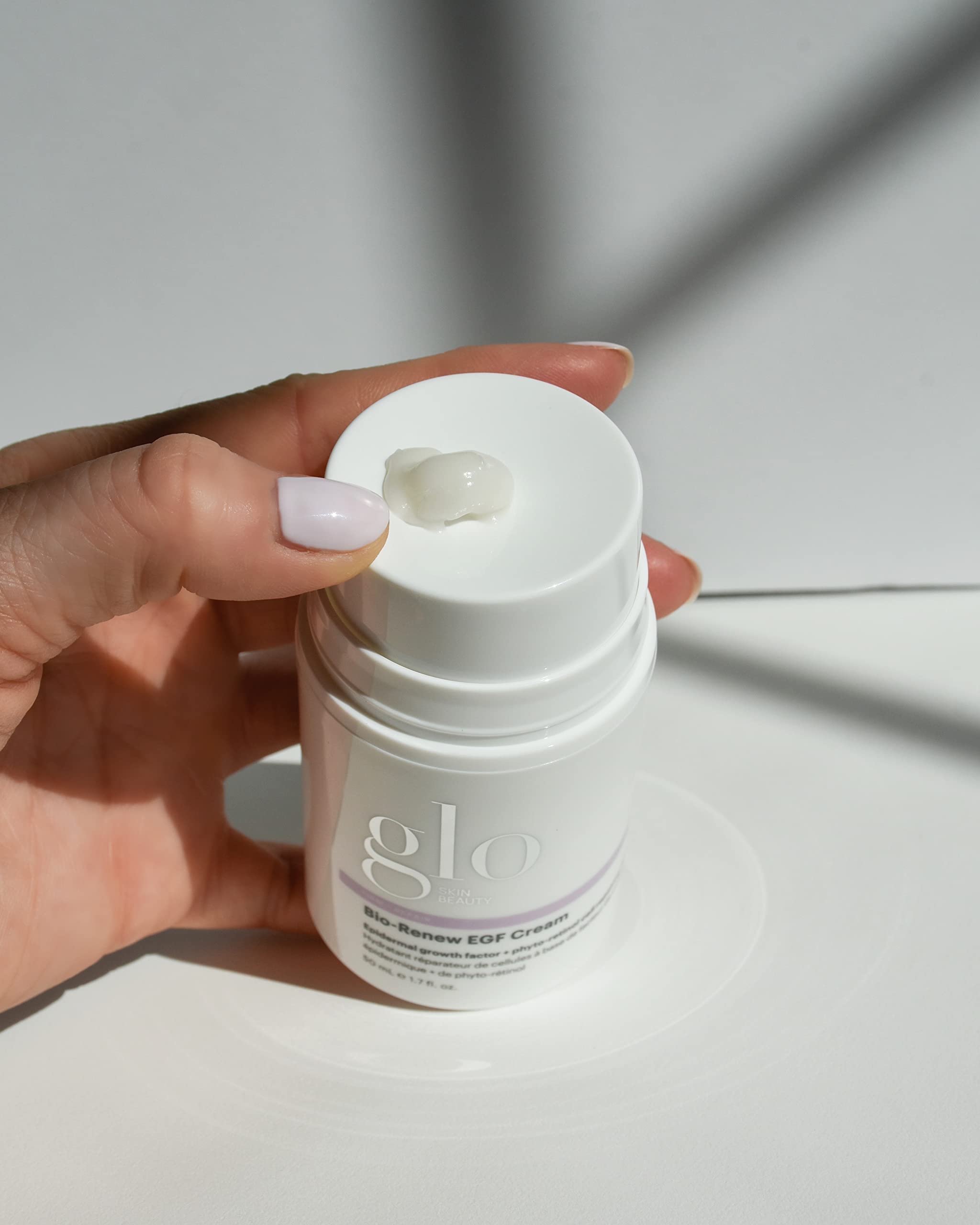 Glo Skin Beauty Bio-Renew EGF Cream 1.7 oz - Anti-Aging Face Moisturizer with Epidermal Growth Factor | Hydrating & Wrinkle-Reducing Cream for Daily Skincare Routine