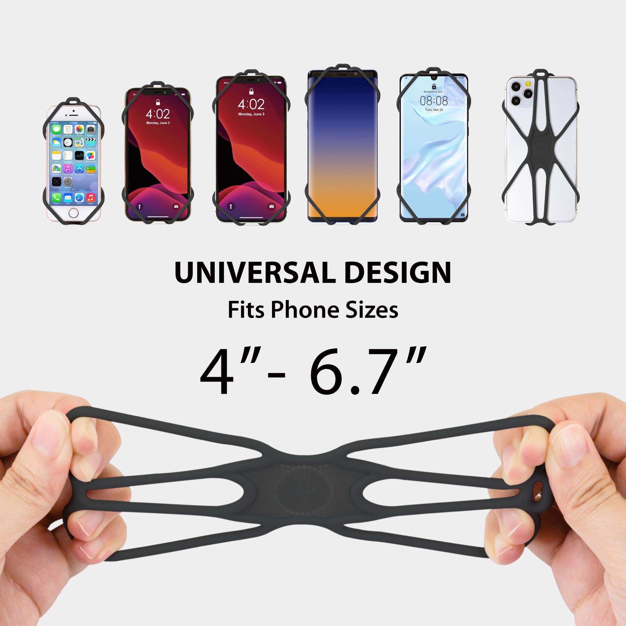 Adjustable Silicone Phone Lanyard - Universal Neck Strap Holder for iPhone, Samsung & Most Smartphones - Secure Hands-Free Carrying for Work, Travel & Outdoor Activities