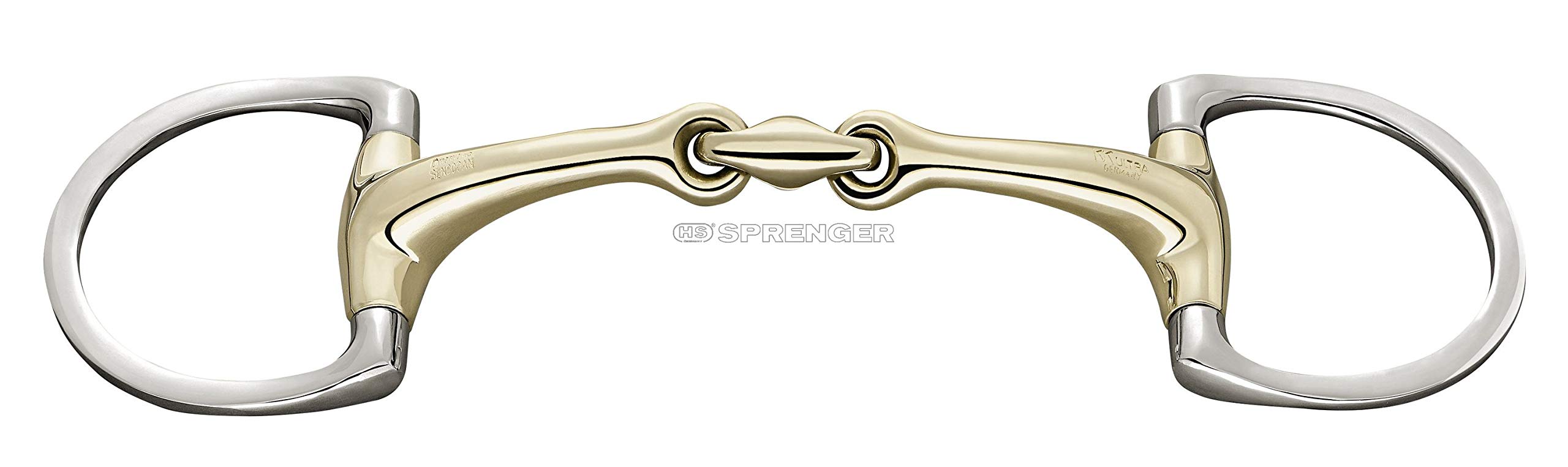 Sprenger Dynamic RS Egg Butt Bit - 14mm Thickness - Sensogan - Comfortable Horse Bit for Dressage & Jumping - Ideal for Sensitive Horses & Training Sessions