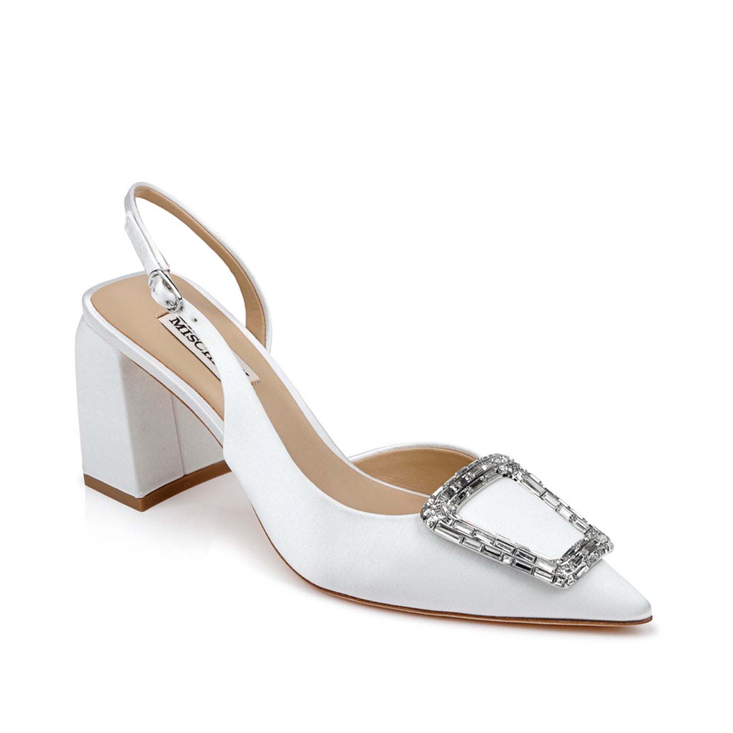 Badgley Mischka Women's Adaline White Heels - Elegant Wedding Shoes for Brides, Prom, Evening Gala & Special Occasions