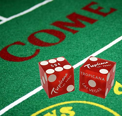 19mm Craps Dice Pair - Vegas Casino Table-Played for Gaming & Collecting