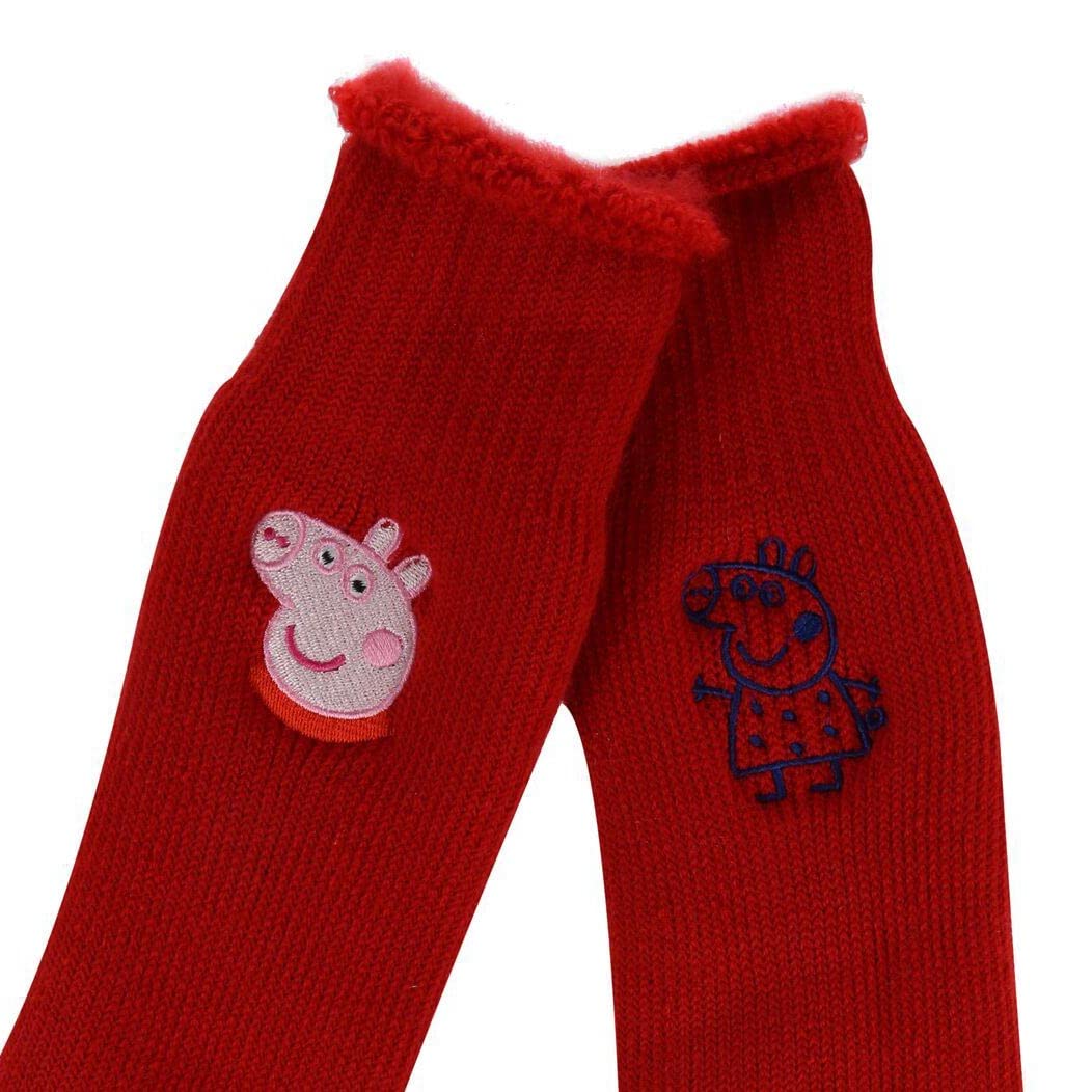 Peppa Pig Kids Boot Socks - Pack of 2 Pairs, Blue, Sizes 11-13 Little Kid - Warm & Comfortable Winter Socks for Boys & Girls - Perfect for Snow Boots, Rain Boots & Cold Weather Play