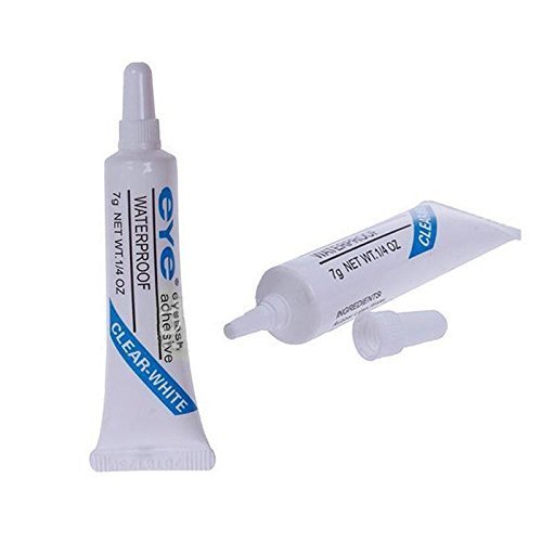 FAMEZA Waterproof Eyelash Glue for Makeup - Strong Hold, Latex-Free Eyelash Adhesive (2-Pack) - Perfect for Daily Wear, Special Occasions & Sensitive Eyes