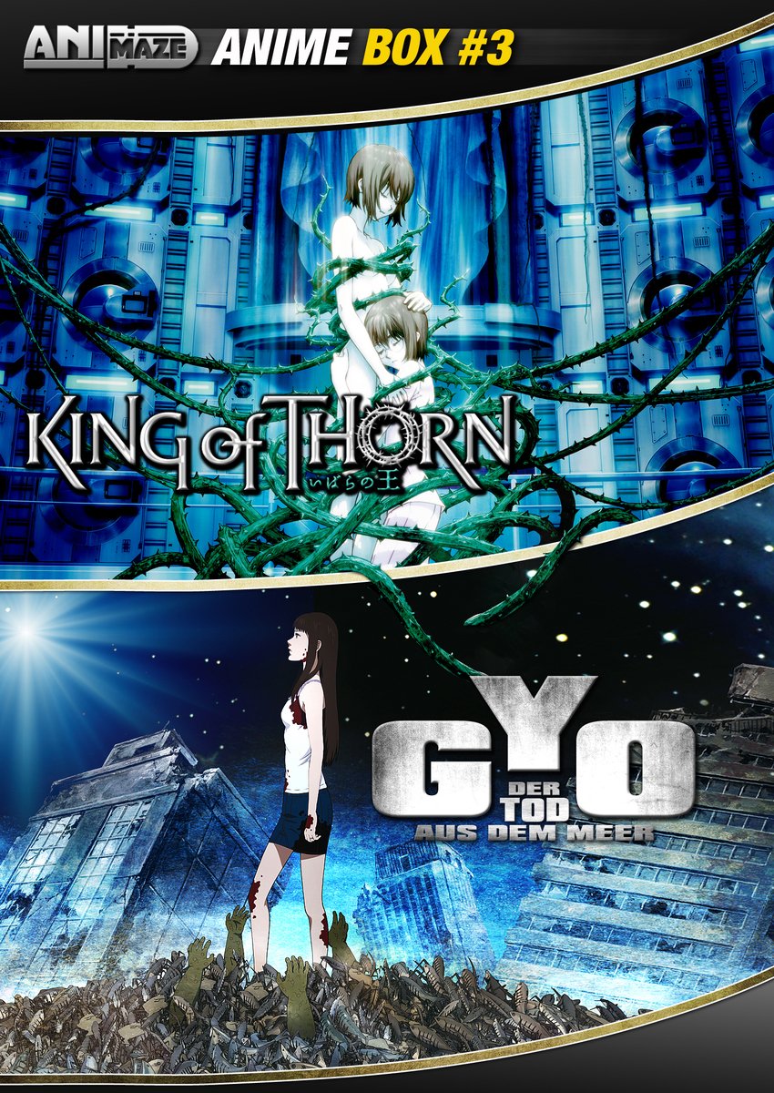 Anime Box 3: Gyo & King of Thorn - Complete Collection DVD | Japanese Horror Anime Series | Perfect for Anime Lovers & Halloween Movie Nights