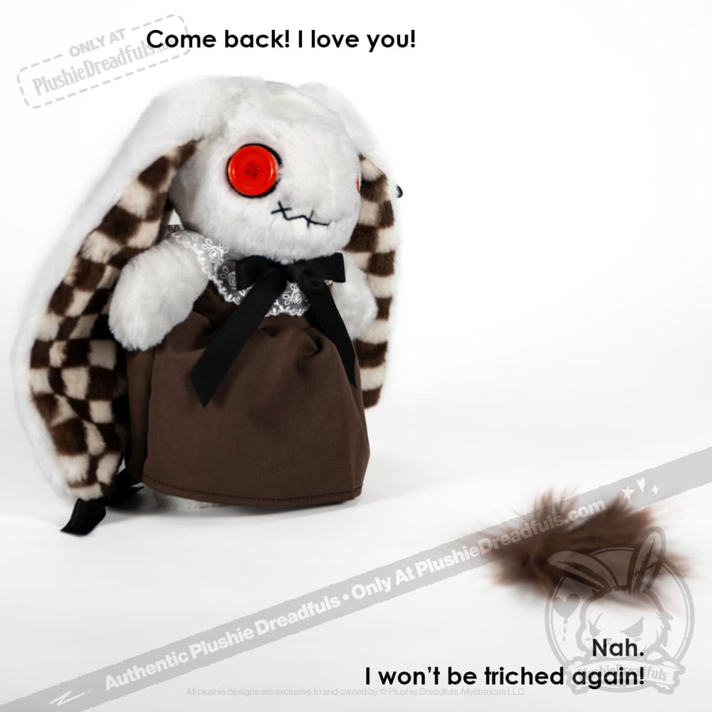Plushie Dreadfuls Trichotillomania Rabbit - Soft Stuffed Animal Toy for Anxiety Relief & Mental Health Support | Perfect for Therapy, Comfort, and Emotional Healing