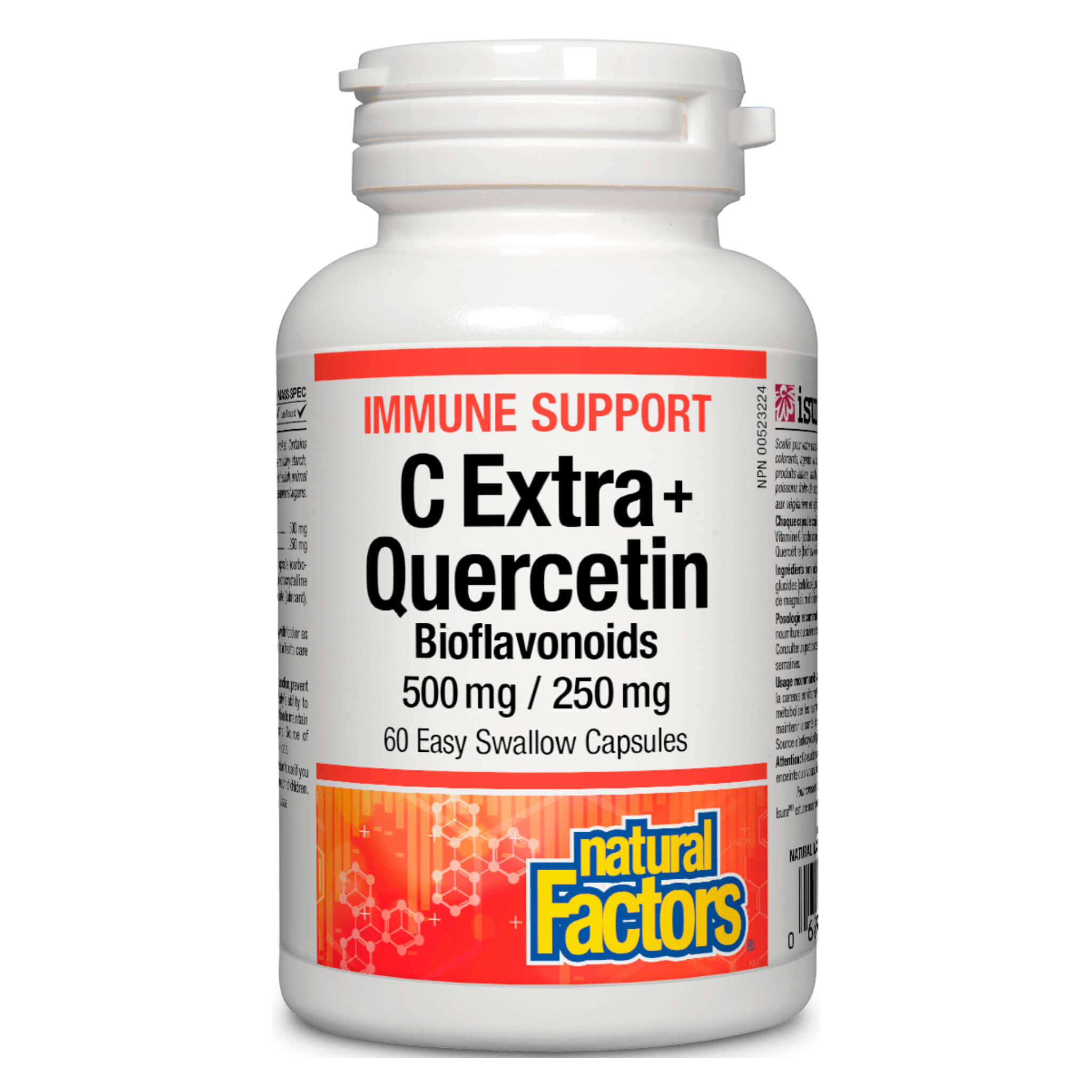 Premium C Extra 500mg with Quercetin 250mg - Immune Support Supplement for Adults - Boost Energy & Antioxidant Protection - Ideal for Cold Season & Daily Wellness