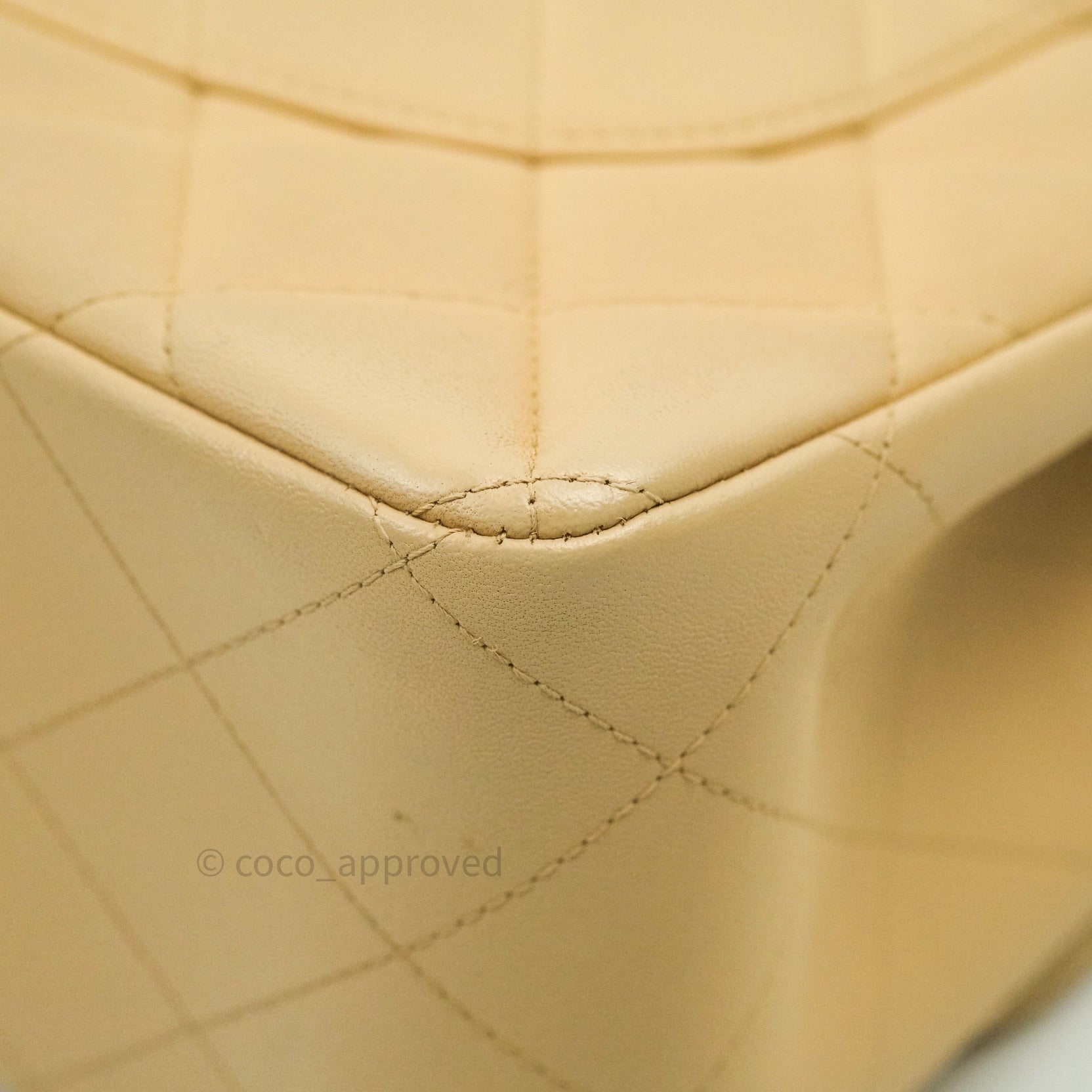 Chanel Classic Jumbo Double Flap Bag Beige Lambskin Leather with Gold Hardware - Luxury Designer Handbag for Women, Perfect for Parties, Dating & Special Occasions