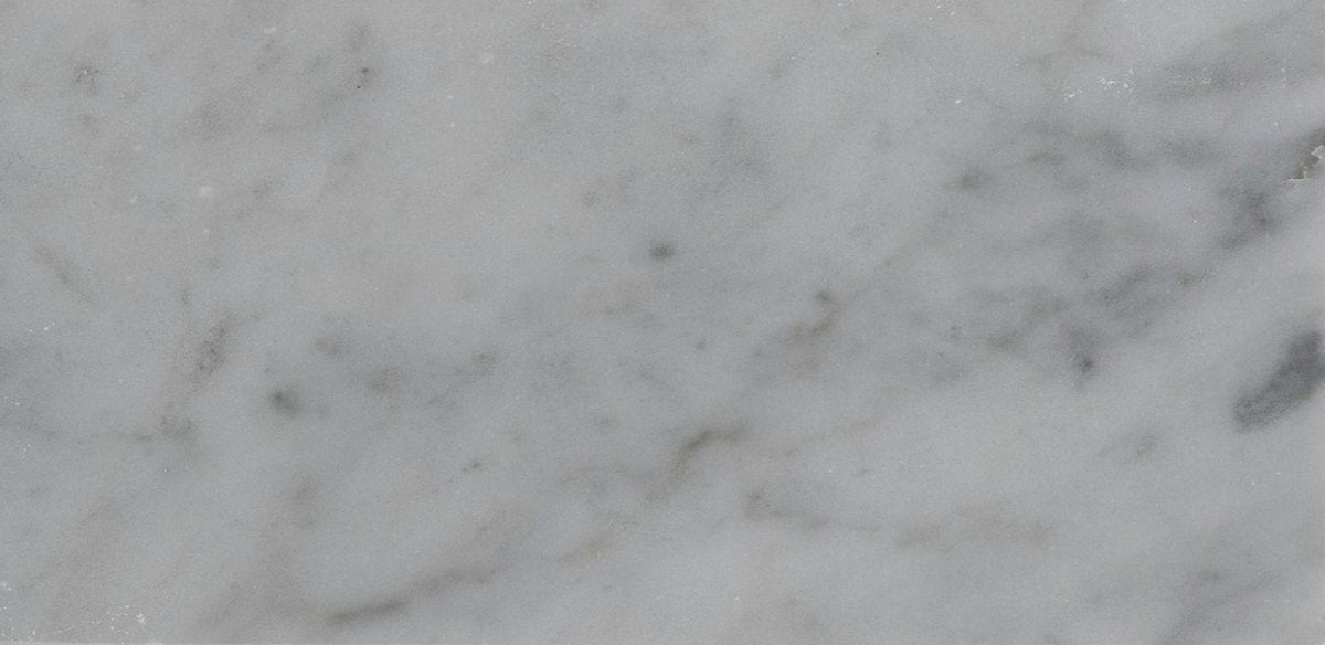 3 X 6 Inch Bianco Carrara White Honed Marble Tile - Premium Wall & Floor Tile for Bathroom, Kitchen Backsplash, and Shower Surround