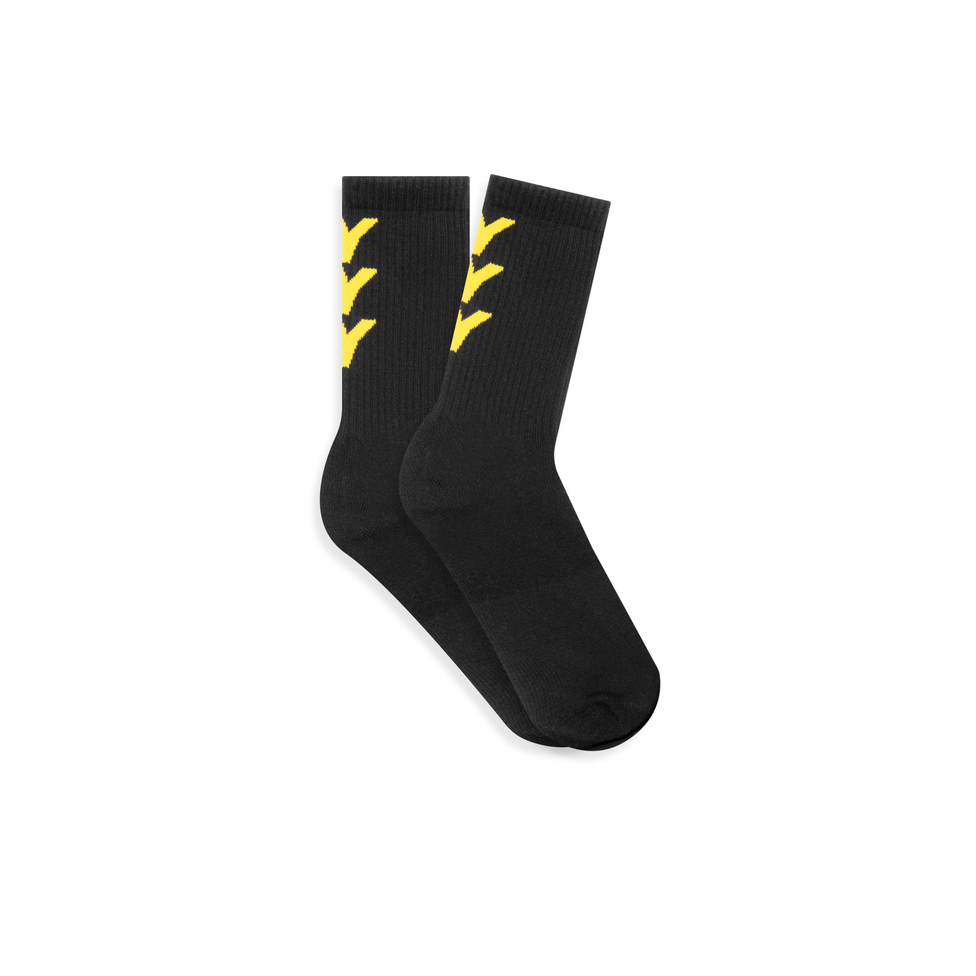 Only NY NY Repeat Crew Socks - Black | Comfortable & Durable Cotton Socks for Men & Women | Perfect for Casual Wear, Sports & Everyday Use