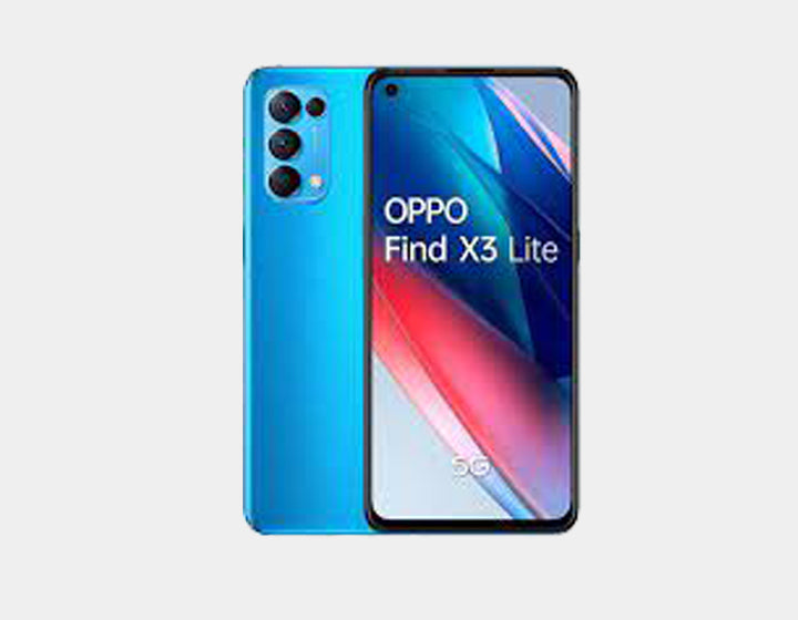 Oppo Find X3 Lite 5G Smartphone CPH2145 - 128GB ROM 8GB RAM, Dual SIM GSM Unlocked (Blue) - Premium Android Phone for Gaming, Photography & Business Use
