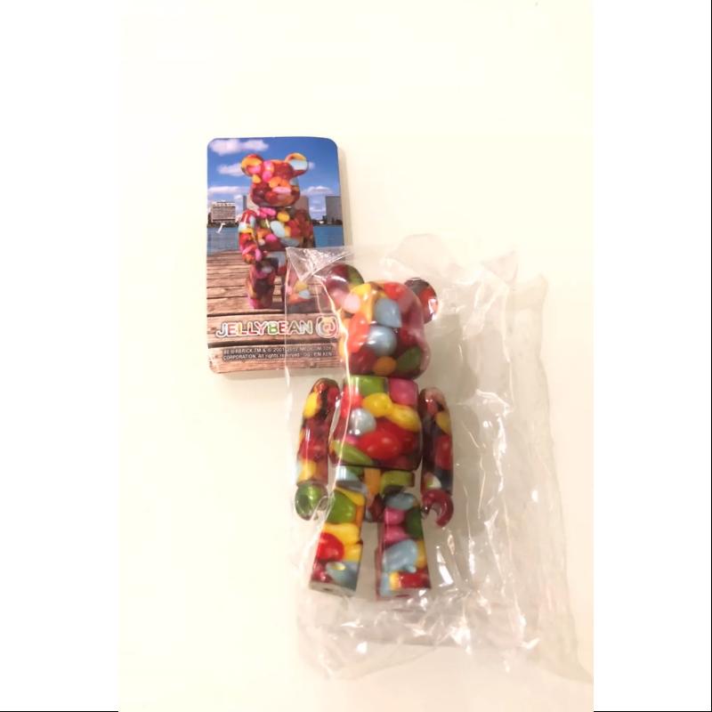 Bearbrick Series 45 JELLYBEAN 100% Collectible Vinyl Art Toy - Limited Edition Designer Figure for Display & Collection - Perfect for Home Decor, Office Display, and Gift Giving