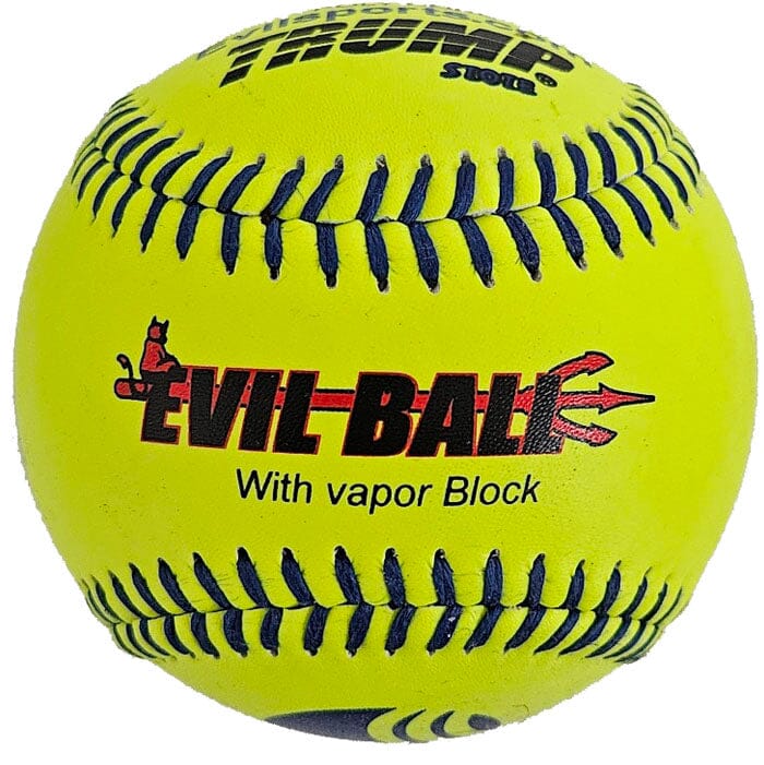 Evil Sports 12 Inch USSSA Approved Leather Softball - Classic M Series (One Dozen/12 Balls) - Perfect for Fastpitch & Slowpitch Games, Team Practices, and League Tournaments