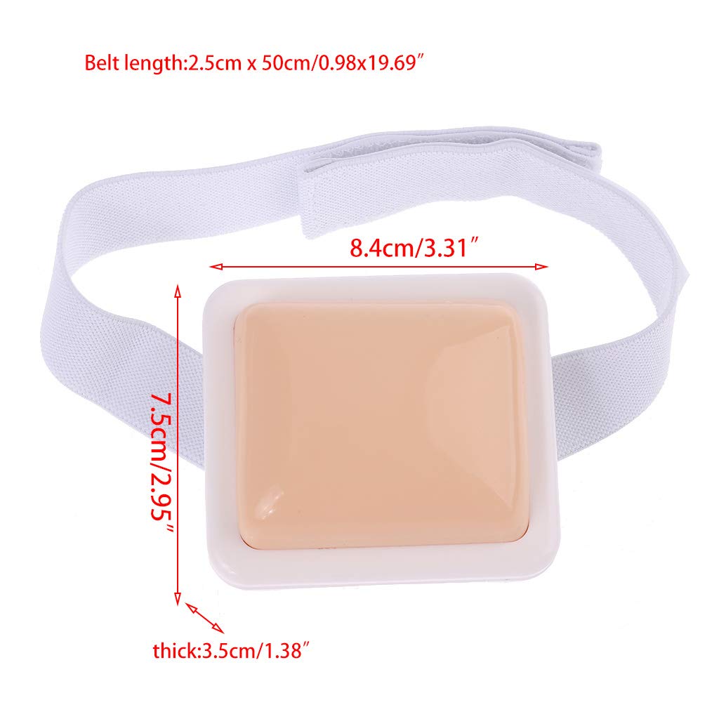 Plastic Intramuscular Injection Training Pad for Nurses & Medical Students - Realistic IV Practice Tool for Healthcare Education & Clinical Skills Development (Perfect for Nursing School, EMT Training & Medical Simulation Labs)