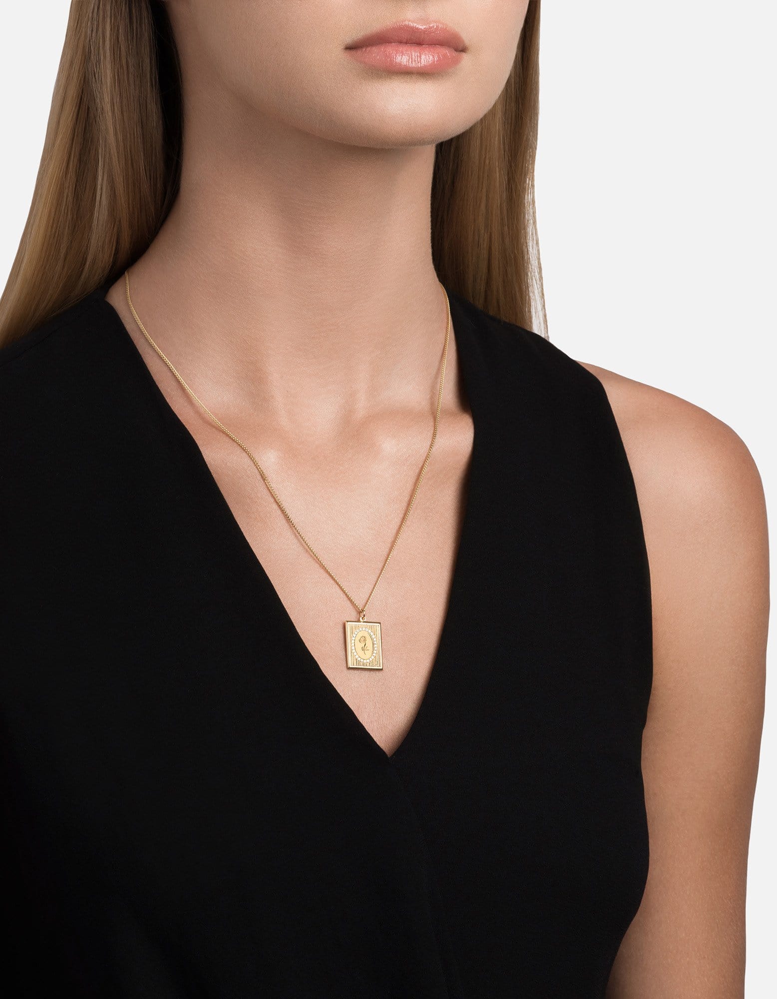 Poppy Frame Necklace - 14K Gold Vermeil & Genuine Sapphire Jewelry for Women | Perfect Gift for Birthday, Anniversary & Valentine's Day | Elegant Everyday Wear & Special Occasions
