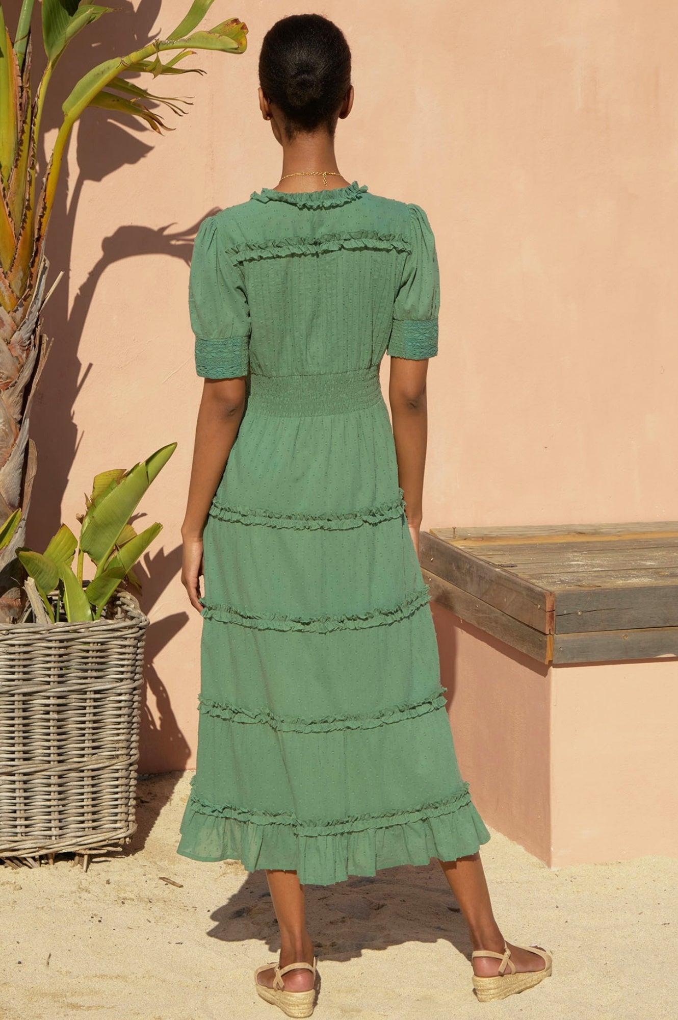 Elegant Viola Dress in Khaki - Women's Casual & Party Wear for Any Occasion