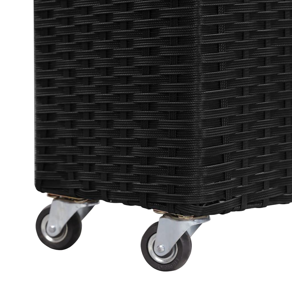 Premium Poly Rattan Planter Box Set - 4-Tier Garden Raised Bed for Outdoor Plants (31.5