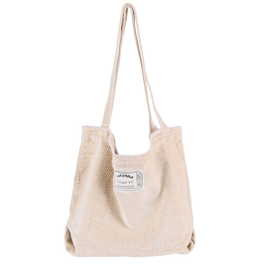 Stylish Women's Corduroy Hobo Shoulder Bag - Casual Tote Shopper Purse for Everyday Use, Work & Travel