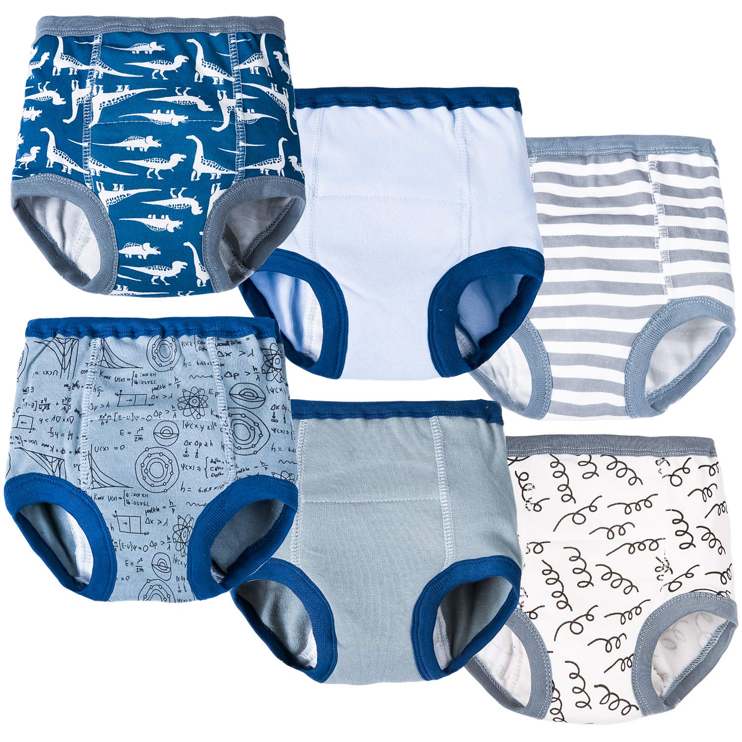 6PCS Boys Training Underwear 2T - 100% Cotton Toddler Underwear for Potty Training | Soft & Breathable for Daytime & Nighttime Use